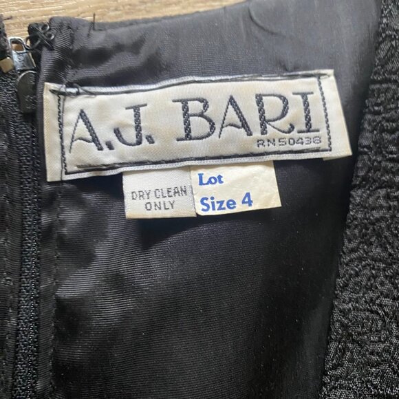 VINTAGE AJ BARI COCKTAIL DRESS SIZE 4 - Picture 4 of 7